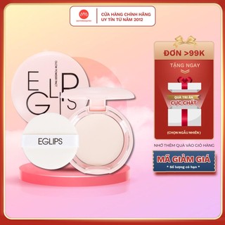Phấn phủ dạng nén About Tone Eglips Glow Power Pact Pink Trắng Hồng cho da sáng hồng, mịn màng 8g