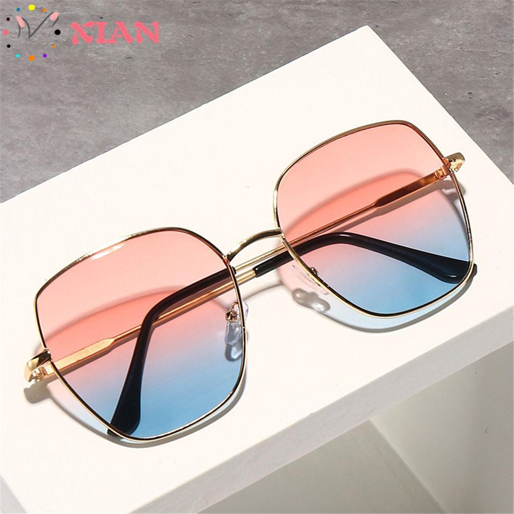 XIANTIN Kính Mát Nữ Gọng Kim Loại Chống Tia UV400