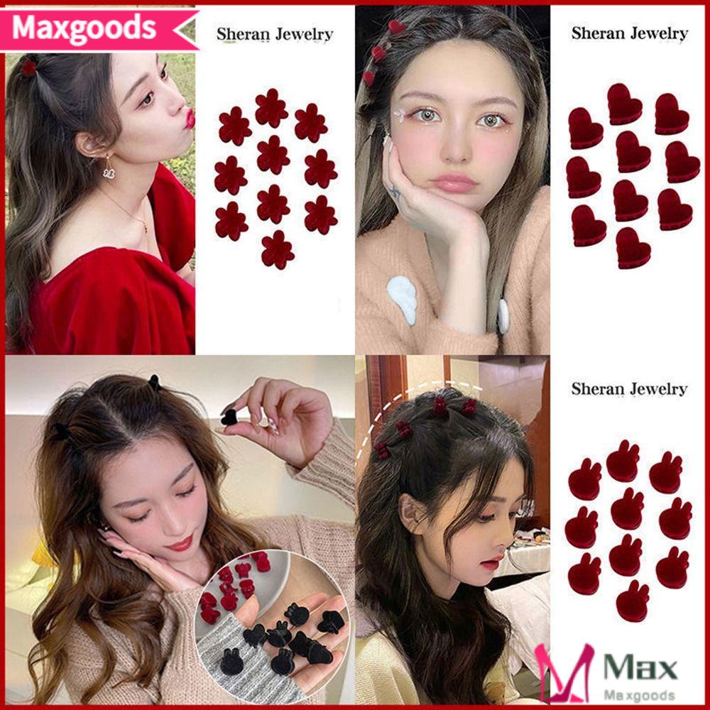 MAXG 50 Kẹp Tóc Hình Thỏ / Trái Tim Nhỏ Xinh Cho Cô Dâu