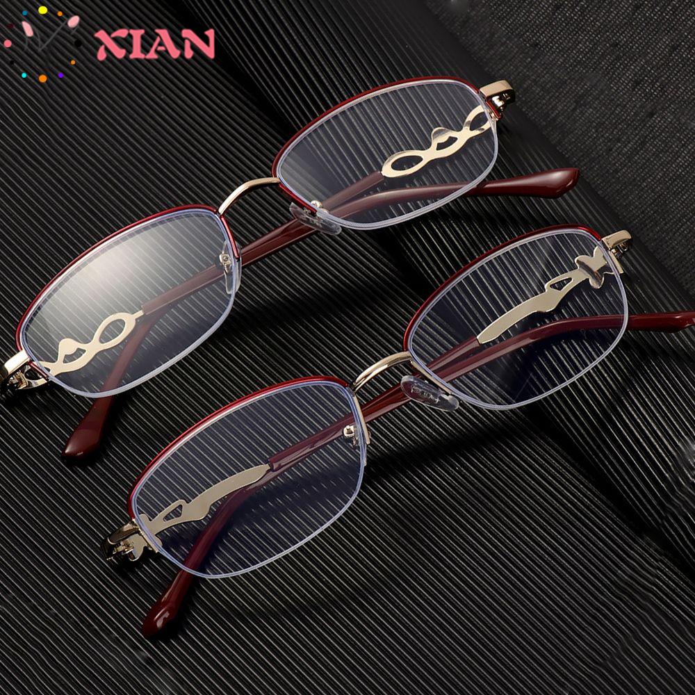 XIANTIN Kính Đọc Sách Gọng Kim Loại Chống Tia UV / Ánh Sáng Xanh Thời Trang Cho Nữ