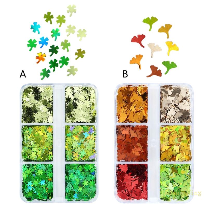 Hộp Kim Sa Trang Trí Móng Tay Chủ Đề Lễ Hội Saint Patrick 6 Ô