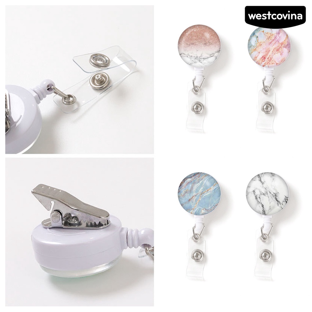 [WSTN]✎Vỏ Bọc Bảo Vệ Thẻ Tên Bền Bỉ Chống Thấm Nước Thiết Kế Vân Đá Cẩm