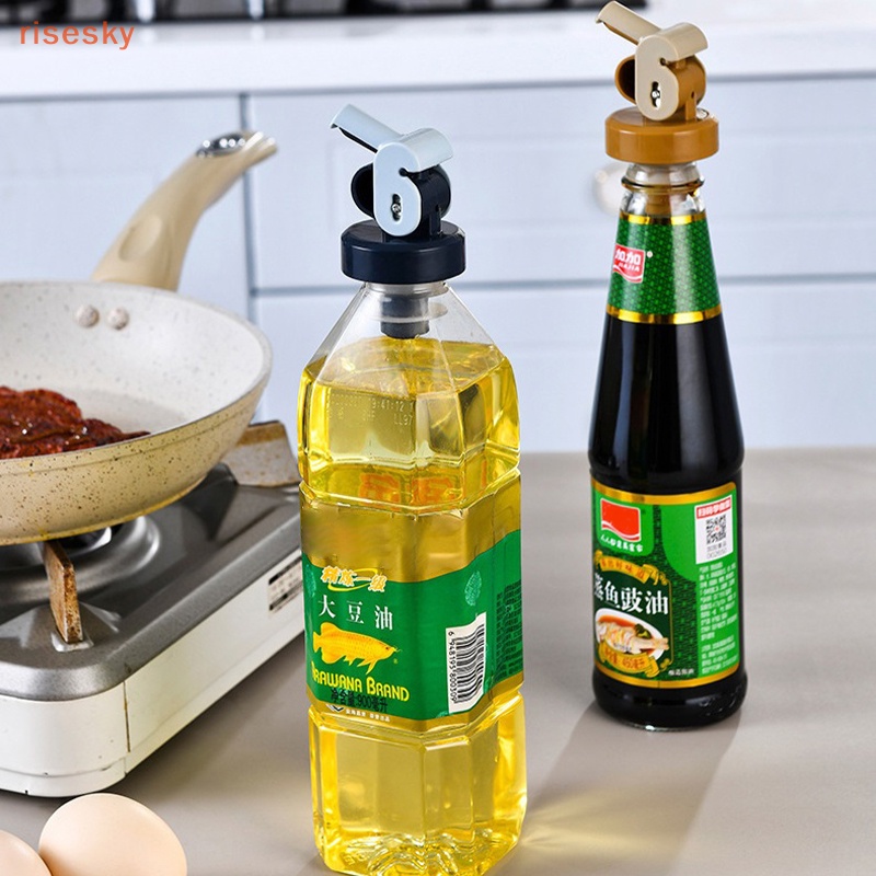 1 Nút Chặn Chai Rượu / Dầu Ăn Tự Động Chống Rò Rỉ Tiện Dụng Cho Nhà Bếp
