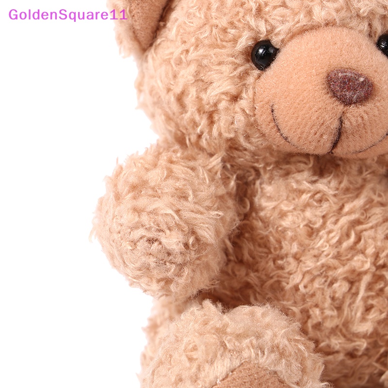 Móc Khóa Hình Gấu Nhồi Bông 10CM Màu Vàng Kim Dễ Thương Dùng Làm Quà Tặng Sinh Nhật Cho Bé Gái