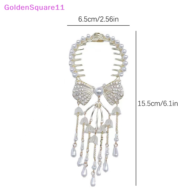 Kẹp Tóc Đính Nơ Tua Rua Phong Cách Retro Cho Nữ