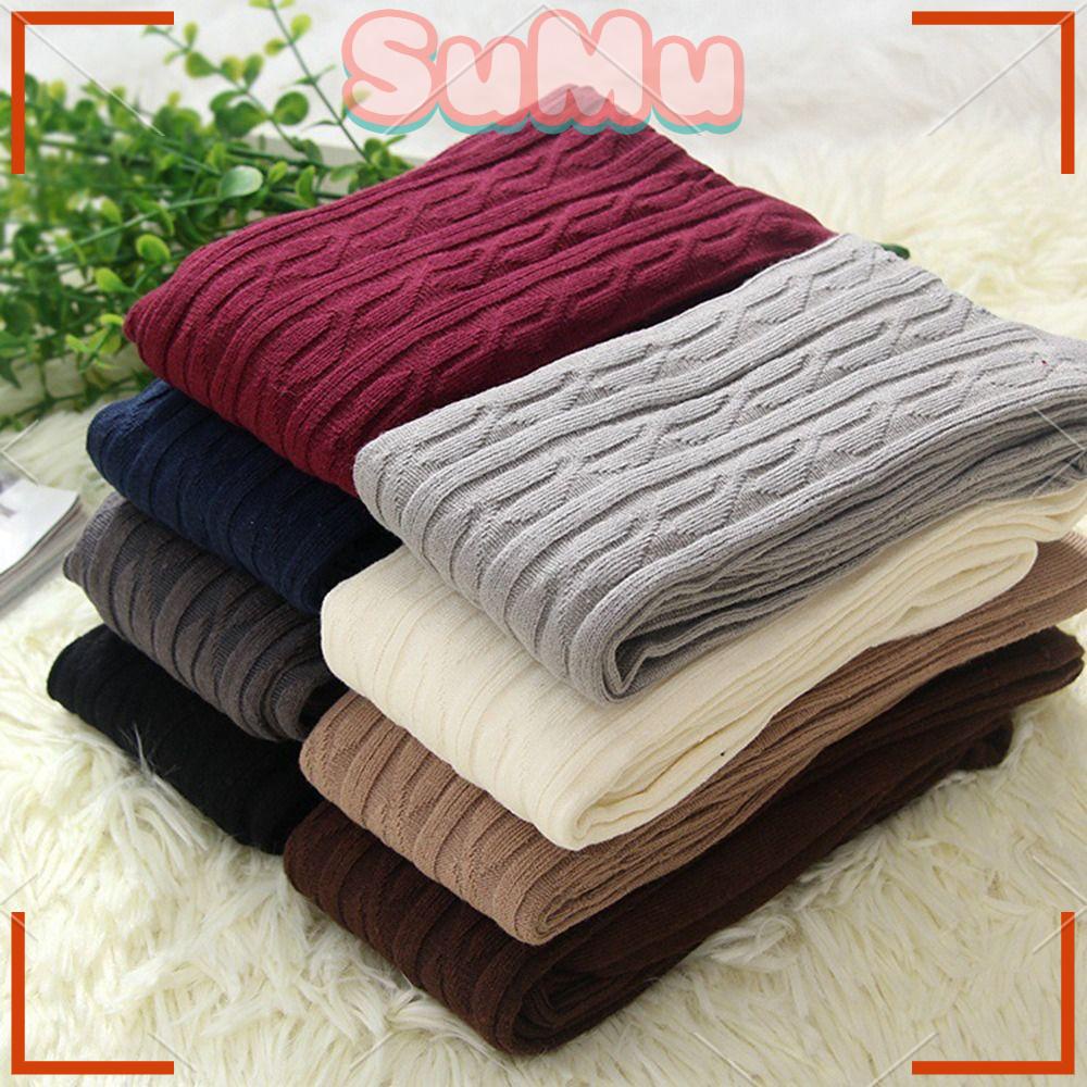SUMU Quần Tất Cotton Dài Qua Gối Thời Trang Cho Nữ