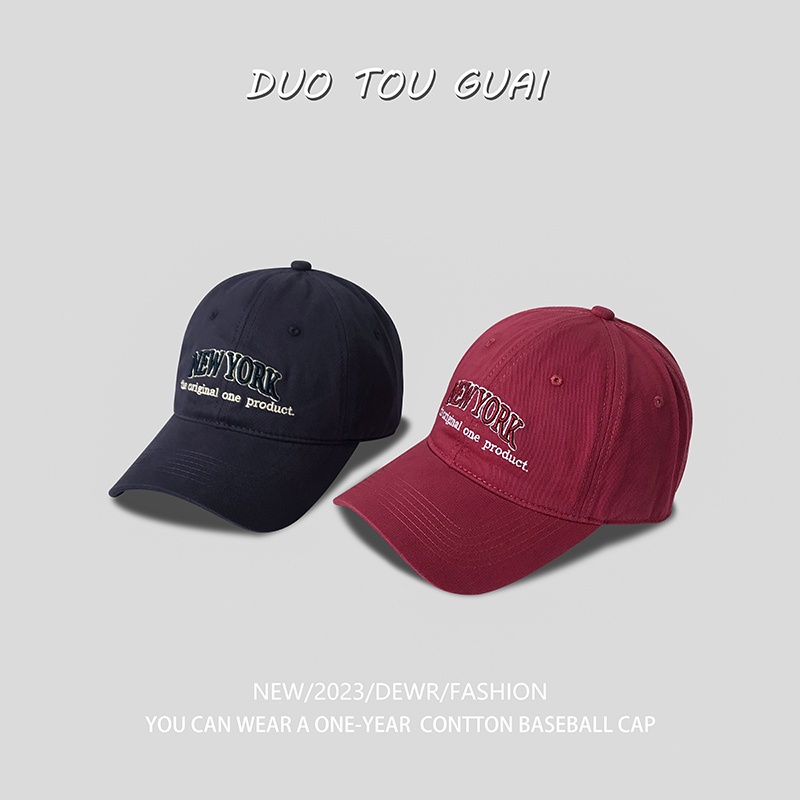 Mũ Lưỡi Trai Chống Nắng Mềm Mại Phong Cách Retro Mỹ Thời Trang Mùa Hè 2023