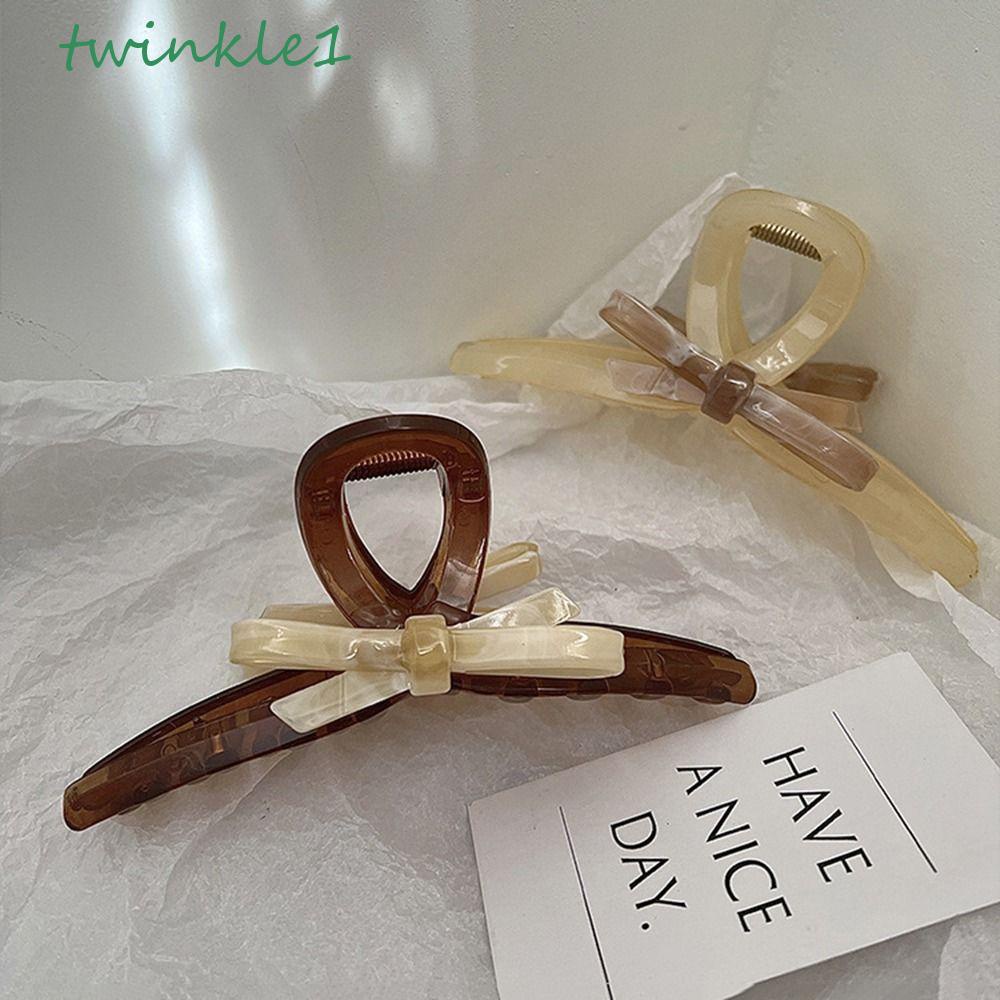 TWINKLE Kẹp Tóc Đuôi Ngựa Hình Cá Mập Đính Nơ Thời Trang Cho Nữ