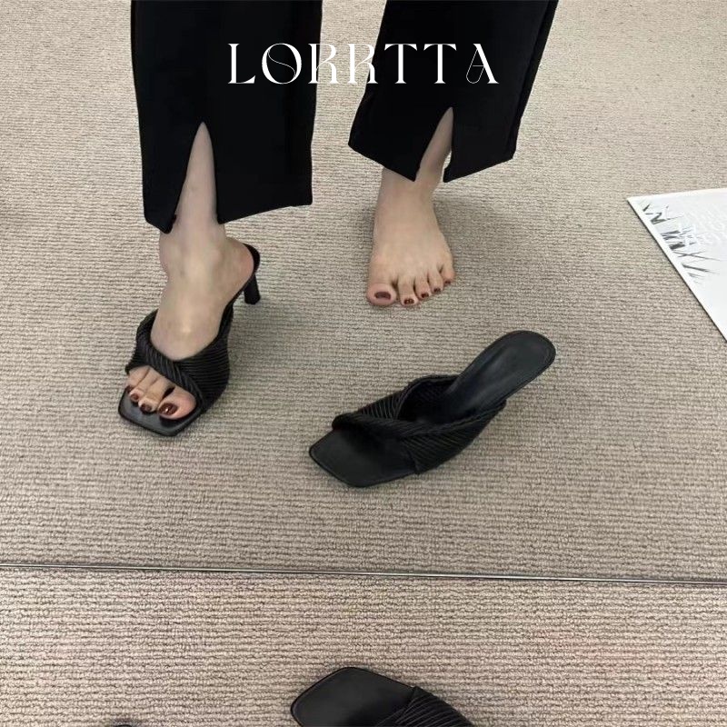 LORRTTA giày  nữ cao gót giày cao gót nữ 2023 Phong cách công chúa Hàn Phong gợi cảm 070502