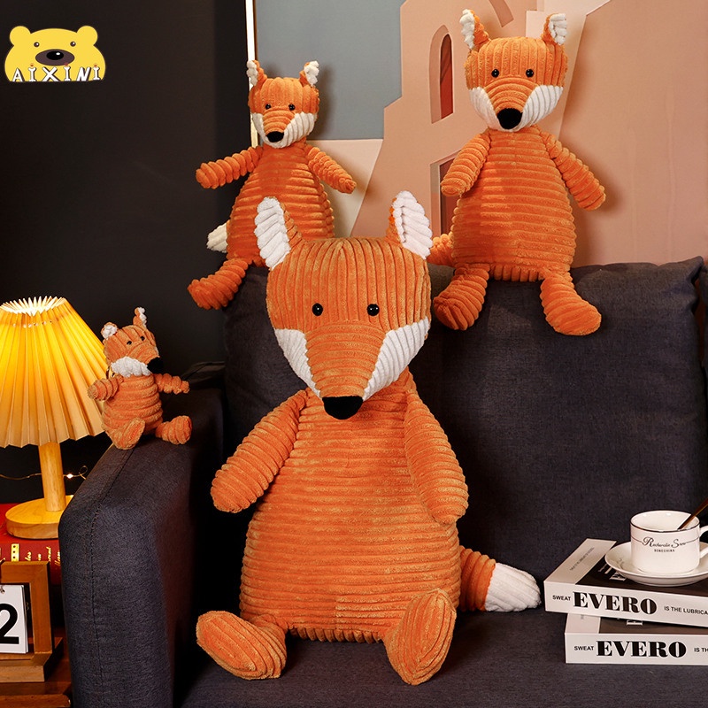 Cáo Bông Vụng Trộm Không Thể GiấuThú bông cáo nhung mềm , búp bê cao nhung