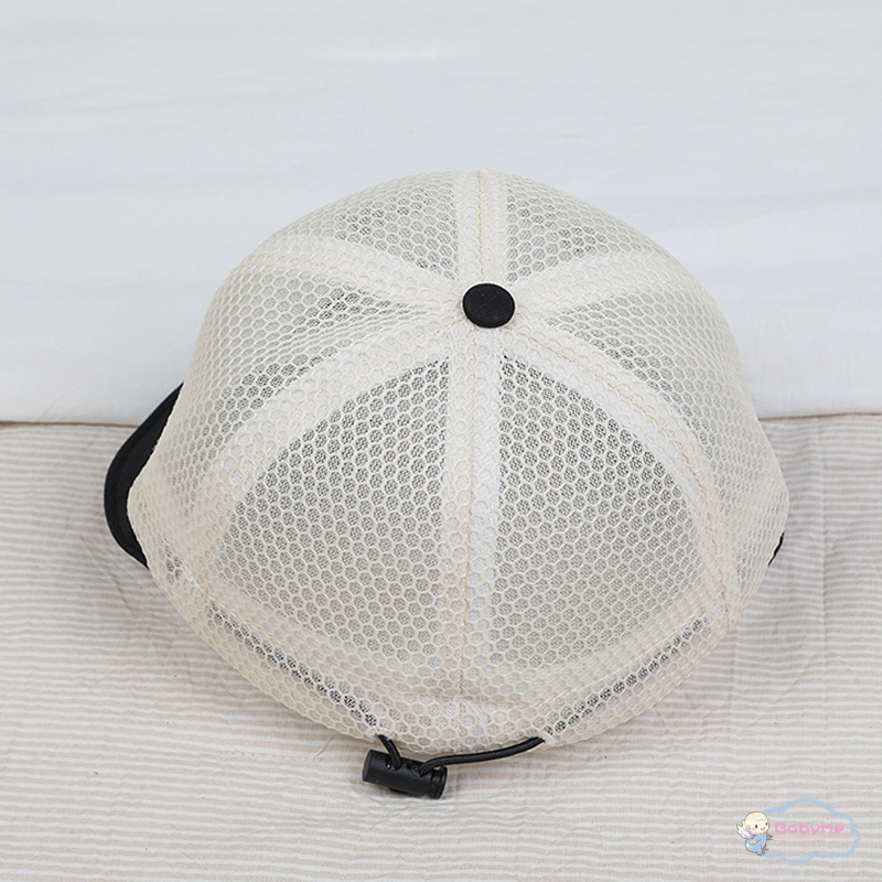 Mũ Lưỡi Trai Vải Cotton Phối Lưới Thoáng Khí Thời Trang Dễ Thương Cho Bé