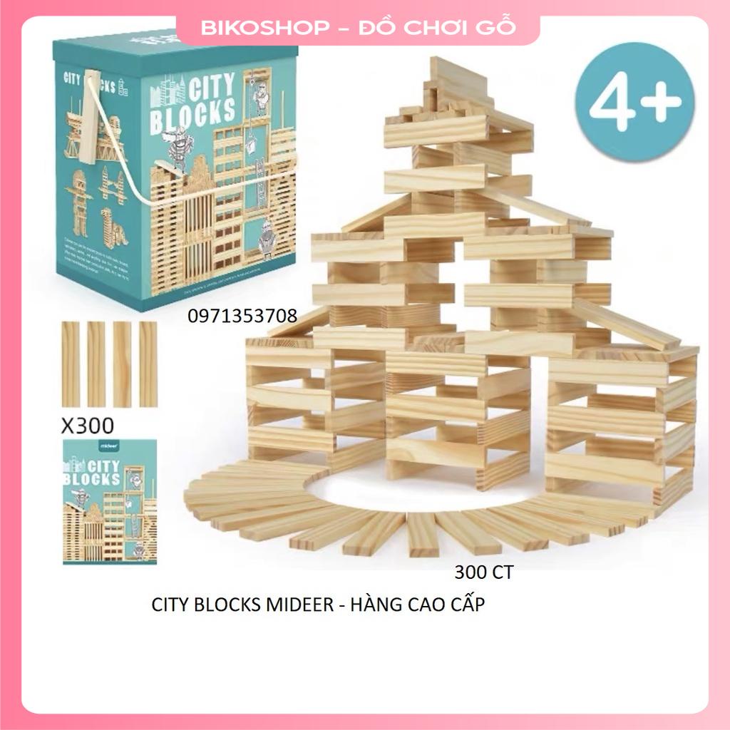 THANH GỖ CITY BLOCKS MIDEER 300 CHI TIẾT