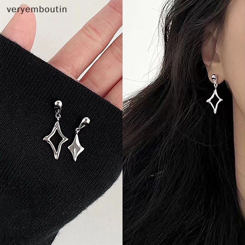 Bông Tai Bạc Hình Ngôi Sao Thời Trang Cá Tính