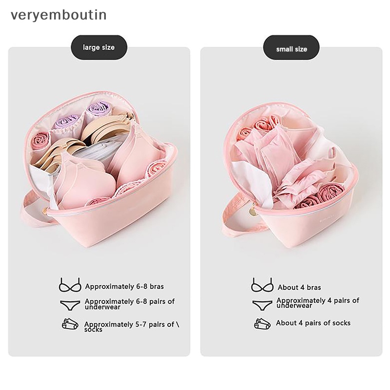 Túi Đựng Đồ Lót / Vớ / Mỹ Phẩm Nhiều Ngăn Tiện Dụng Mang Theo Du Lịch Cho Nữ