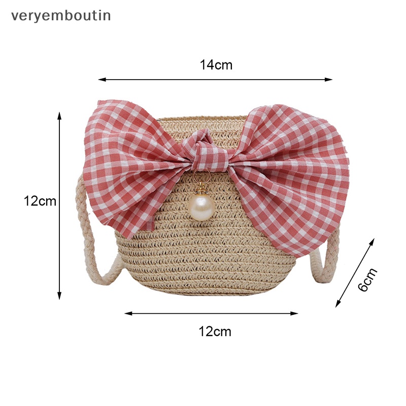 Túi Xách Công Chúa Đan Rơm Thủ Công Một Bên Vai Đựng Tiền Xu Tinh Tế in Họa Tiết Hoạt Hình Dễ Thương Cho Trẻ Em n