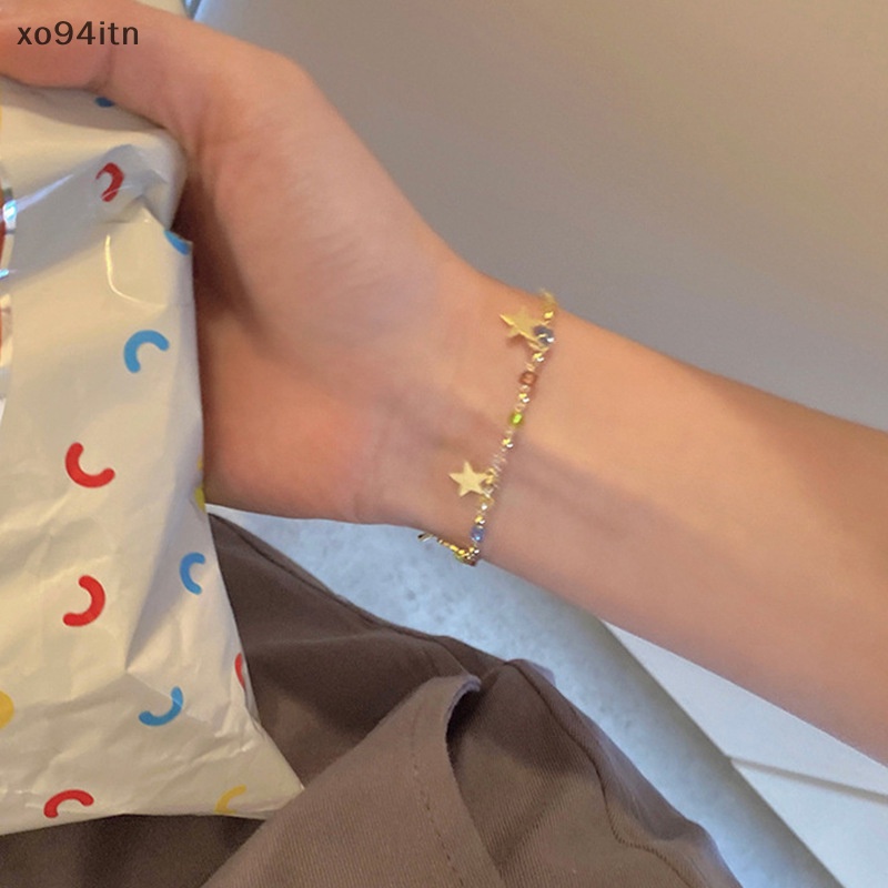 Vòng Tay Chuỗi Hạt Pha Lê Nhiều Màu Phong Cách Vintage Thời Trang Cho Nữ