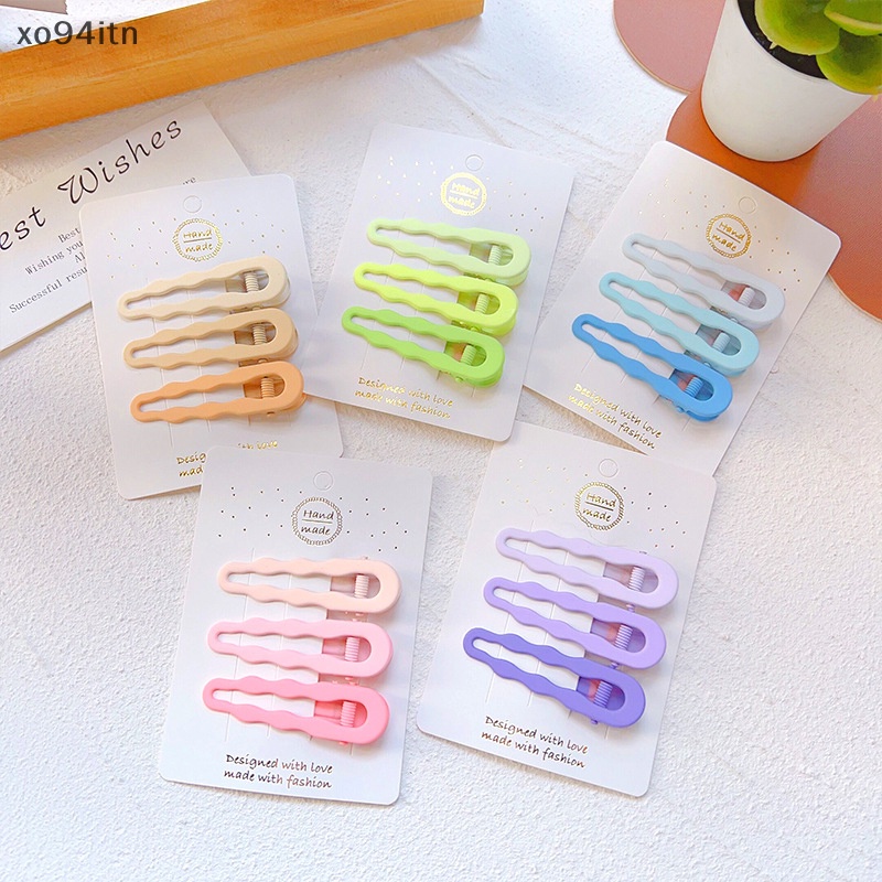 Kẹp Tóc Màu Kẹo Ngọt Họa Tiết Hình Học Thời Trang Cho Nữ