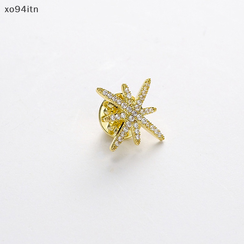 Ghim Cài Áo Hình Hoa / Ngôi Sao Bằng Kim Loại Chống Lóa Thời Trang Cho Nữ