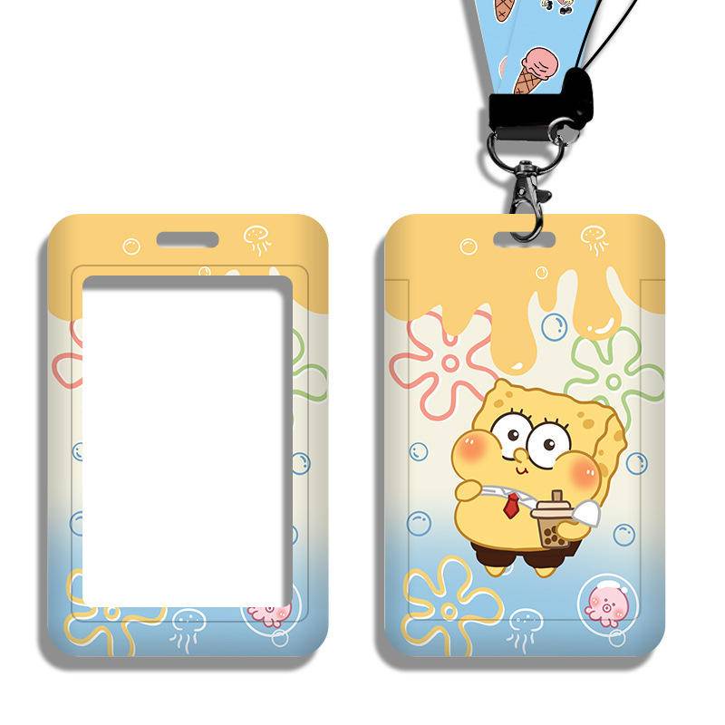 Ví Đựng Thẻ ID / Thẻ ID Họa Tiết Hoạt Hình Dễ Thương Kèm Dây Đeo Tiện Dụng Cho Học Sinh Tiểu Học