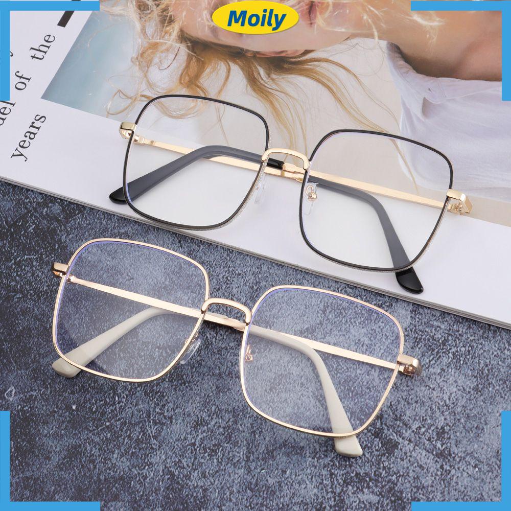 MOILYVN Kính Mát Gọng Vuông Chống Bức Xạ Phong Cách Vintage