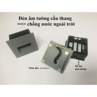 Đèn bậc cầu thang gắn âm tường ( Chính hãng, bảo hành 2 năm)