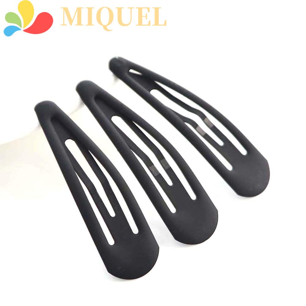 MIQUEL Kẹp Tóc Hình Giọt Nước Màu Sắc Trơn Chống Trượt Phong Cách Hàn Quốc Cho Nữ