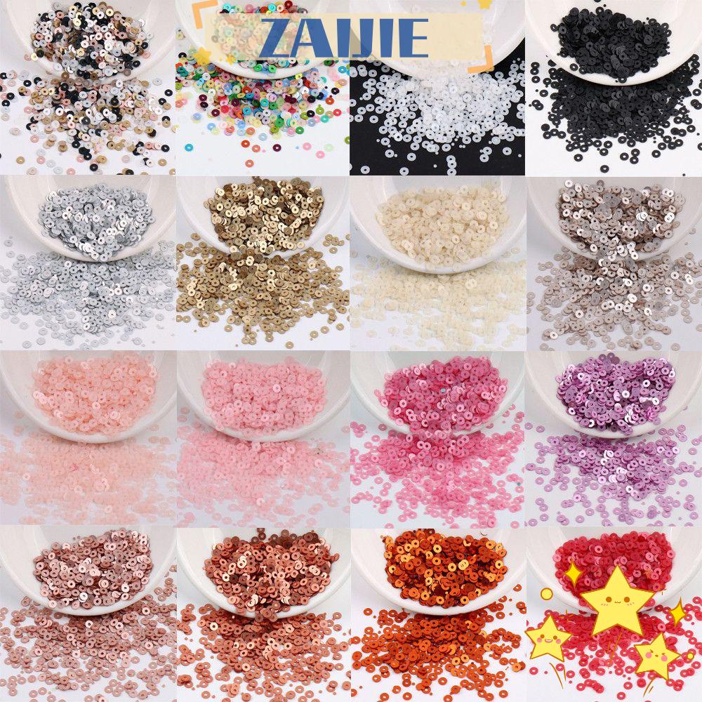 ZAIJIE24 Set 2000 Hạt Nhựa 4mm Trang Trí Móng Tay