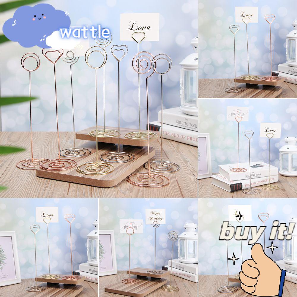 WATTLE 1 Kẹp Giấy Kim Loại Hình Trái Tim Trang Trí