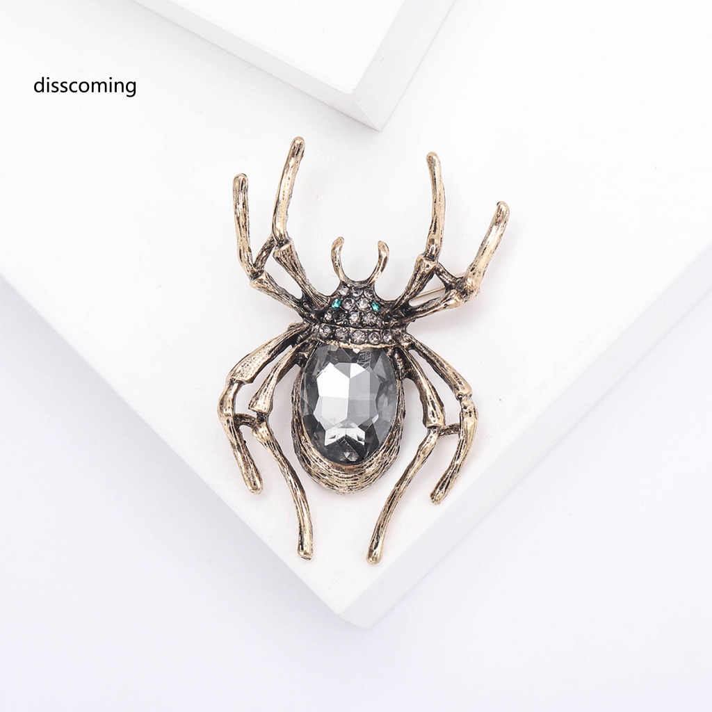 Áo Thun In Hình SL SL SL SL SL Thời Trang Cá Tính| Trâm Cài Áo Hợp Kim Hình Nhện Đính Đá Phong Cách Halloween