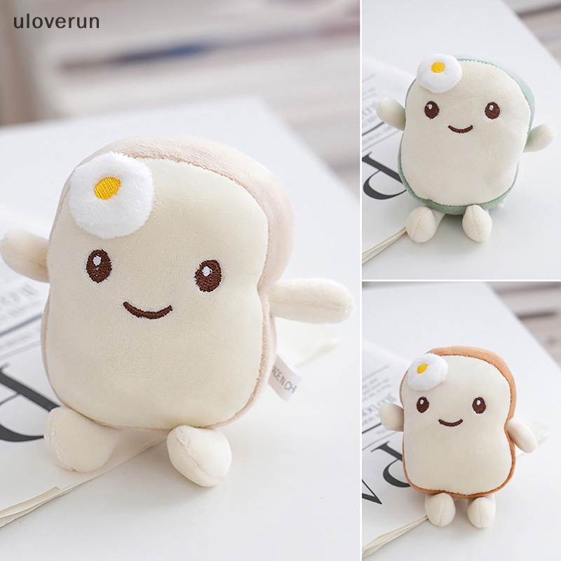 1 Móc Khóa Hình Bánh Mì Nhồi Bông 12cm Đáng Yêu