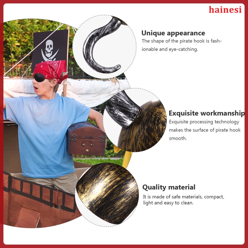 Set 3 Móc Nhựa Hóa Trang Cướp Biển Caribbean Cho Bé