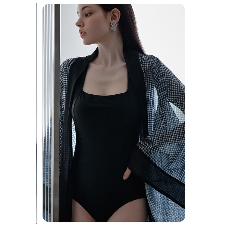 Bộ Đồ Bơi 1 Mảnh Màu Trơn Hở Lưng Dáng Ôm Thời Trang Cho Bạn Gái