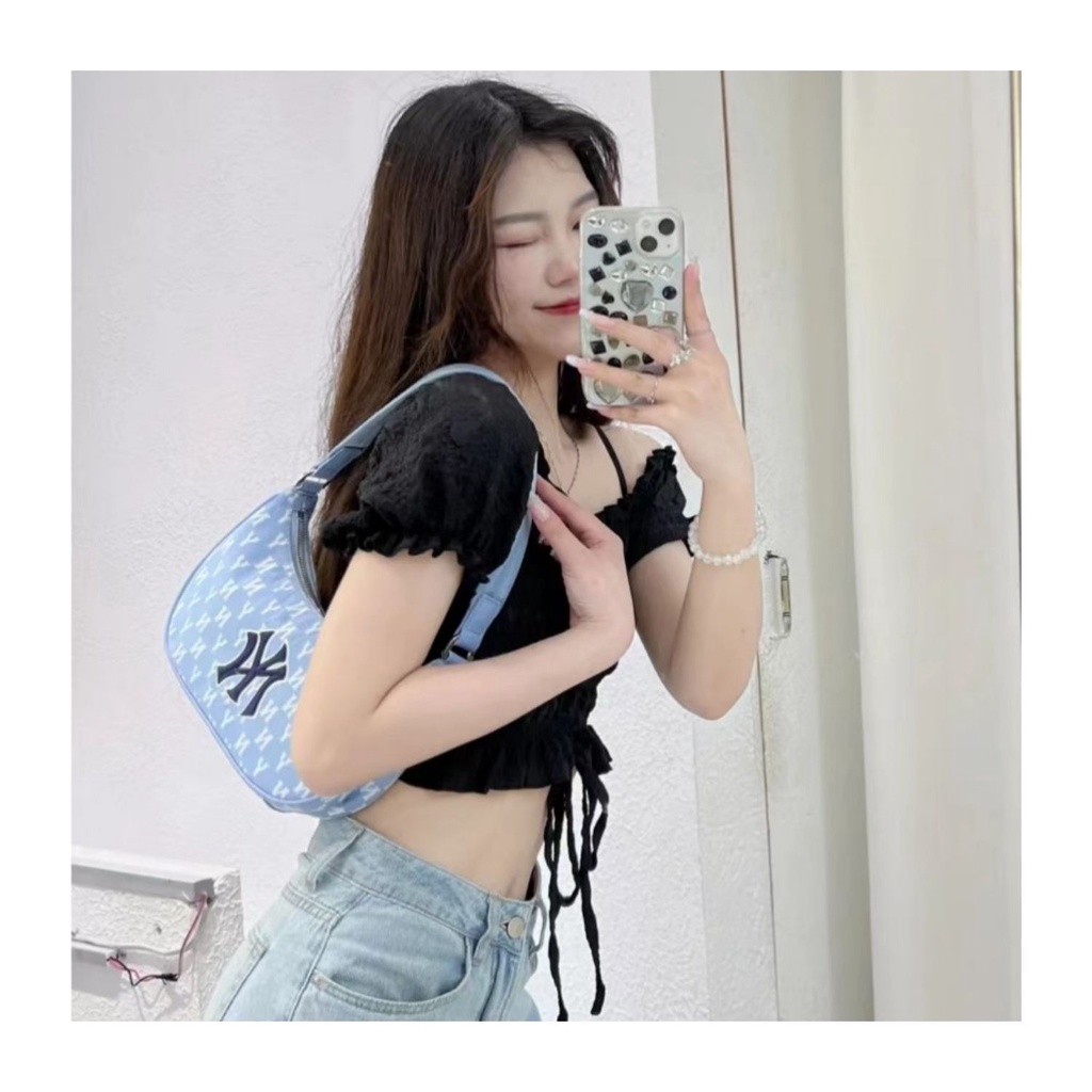 Túi Đeo Vai NY Yankees Nhỏ Xinh Thời Trang Retro Cho Nữ