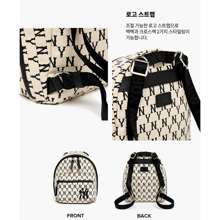 Ba Lô Nhỏ In Logo NY Phong Cách Âu Mỹ Cổ Điển Thời Trang Cho Nam Và Nữ