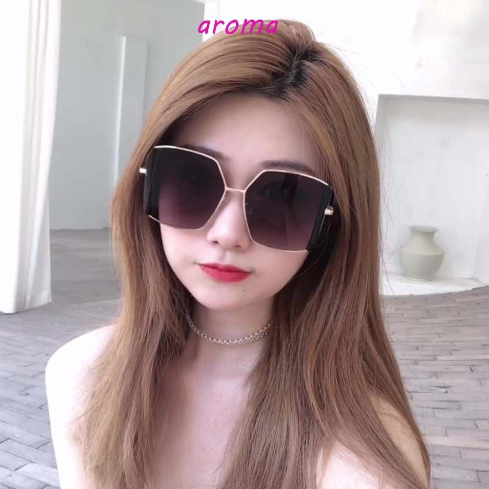 AROMA Kính Mát Gọng Lớn Phong Cách Hip Hop Thời Trang Cho Nữ