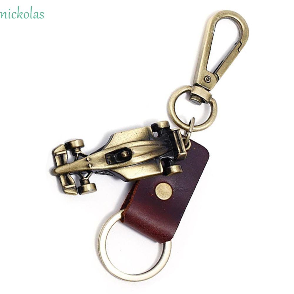 NICKOLAS Móc Khóa Xe Đua Phong Cách Retro Trang Trí Nội Thất