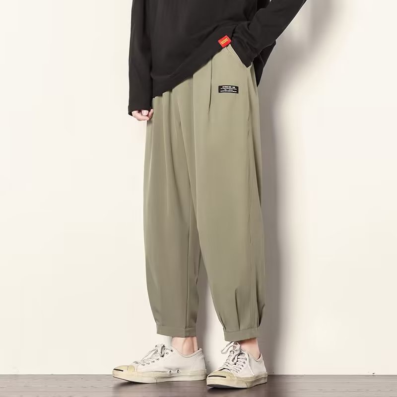 Quần Dài Mỏng Ống Rộng Phong Cách Đường Phố Mùa Hè Mới 2023 Cho Nam