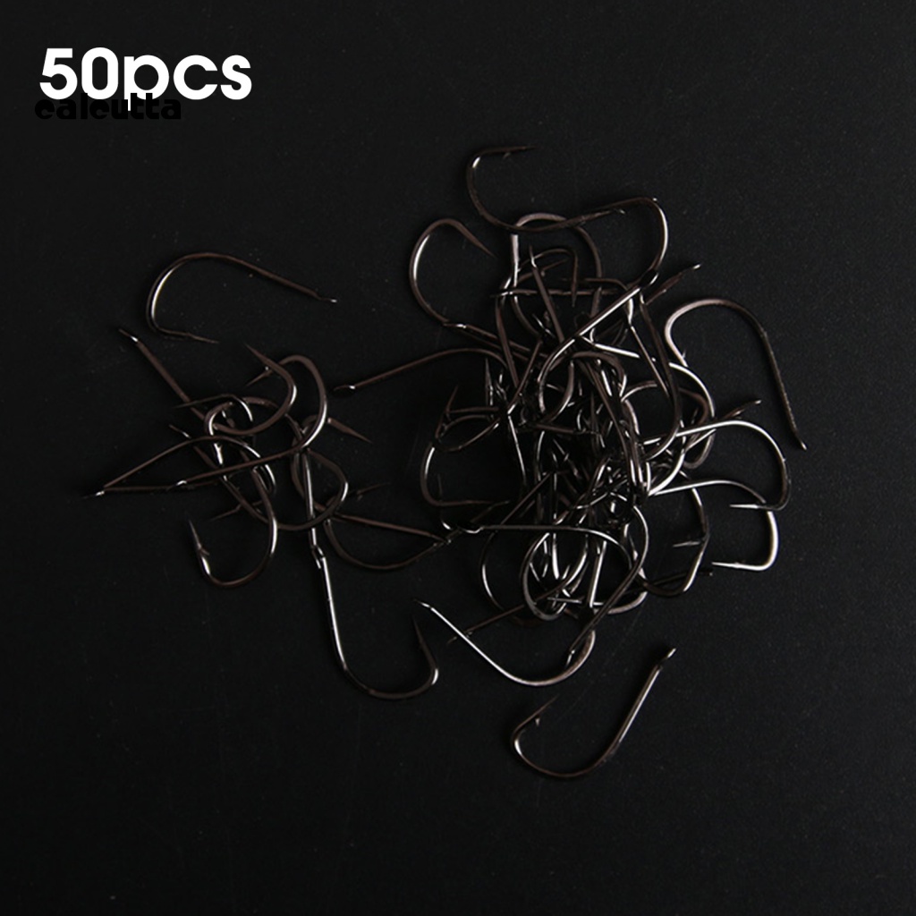 Hộp 50 Lưỡi Câu Cá Đơn Sắc Nhọn Độ Bền Cao