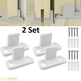 ⭐READY STOCK ⭐2Set White Adjustable Floor Guide Wall/Door Bottom Guide For Sliding Door