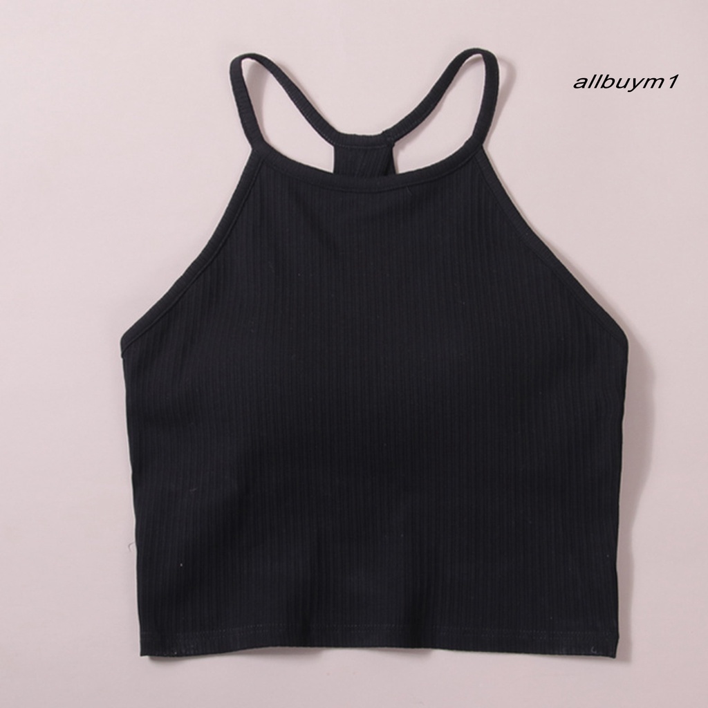 Áo Croptop Không Gọng Không Đường May Màu Trơn Có Mút Đệm Lưng