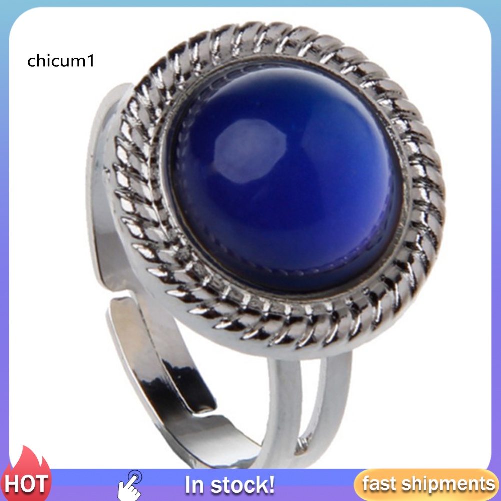 Nhẫn Đính Đá Thay Đổi Màu Sắc Theo Tâm Trạng Thời Trang Cho Nữ