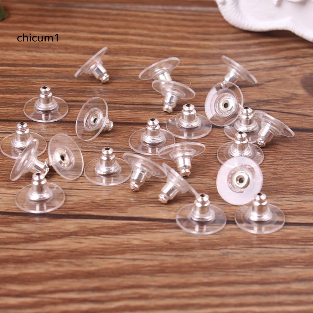 Set 50 Nút Chặn Bông Tai Nhiều Màu Sắc