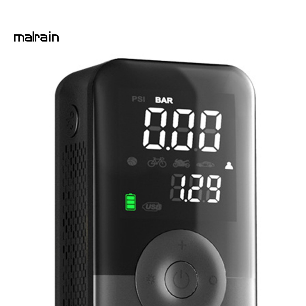 Máy Bơm Lốp Xe Tự Động Tắt Mở Màn Hình LCD Kỹ Thuật Số Có Đèn LED