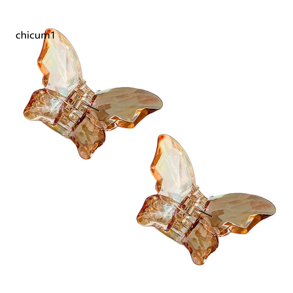 Kẹp Tóc Càng Cua Trong Suốt Đính Pha Lê Giả Cho Nữ