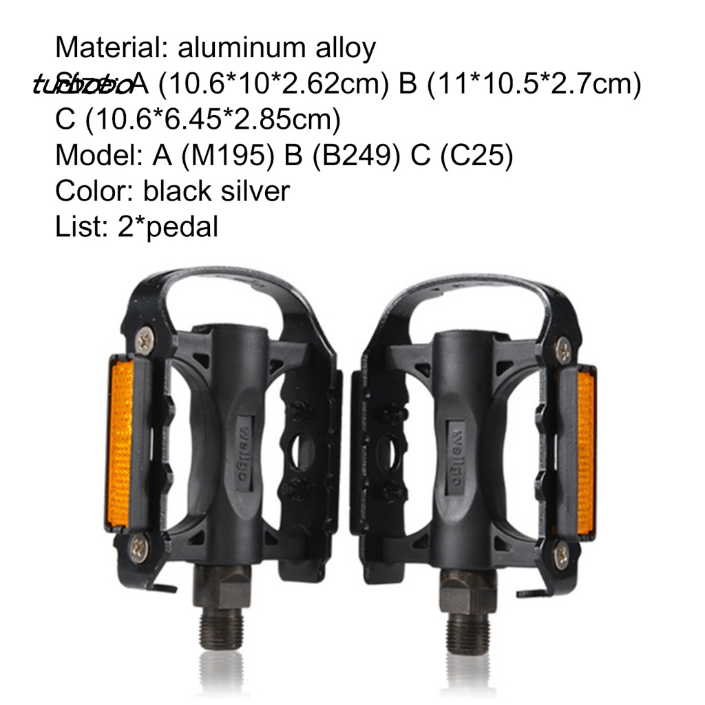 Set 2 Bàn Đạp Xe Đạp Leo Núi Chịu Lực Tốt Siêu Nhẹ Chất Lượng Cao