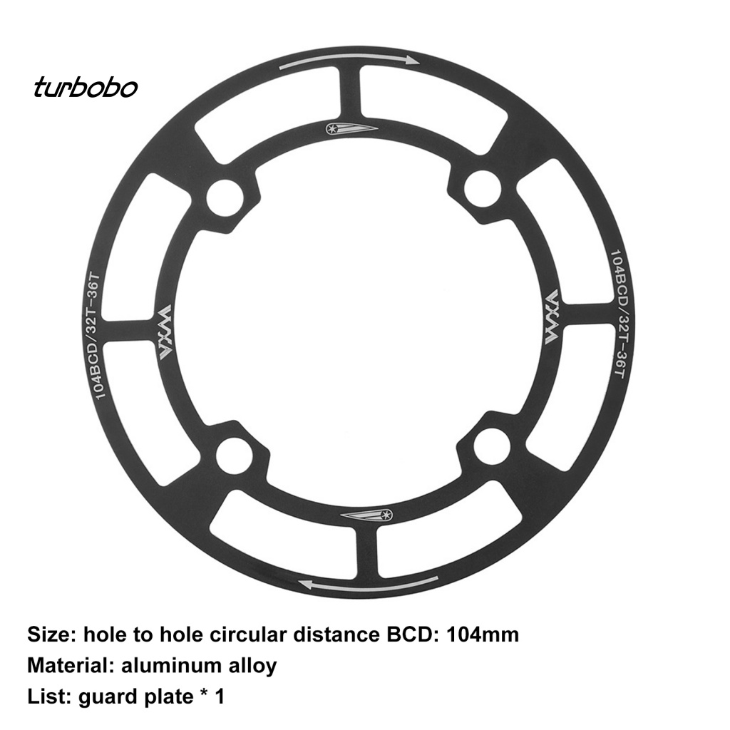 Turbobobo Phụ Kiện Bảo Vệ Tay Quay Xe Đạp 104mm Bằng Hợp Kim Nhôm Chống Ăn Mòn
