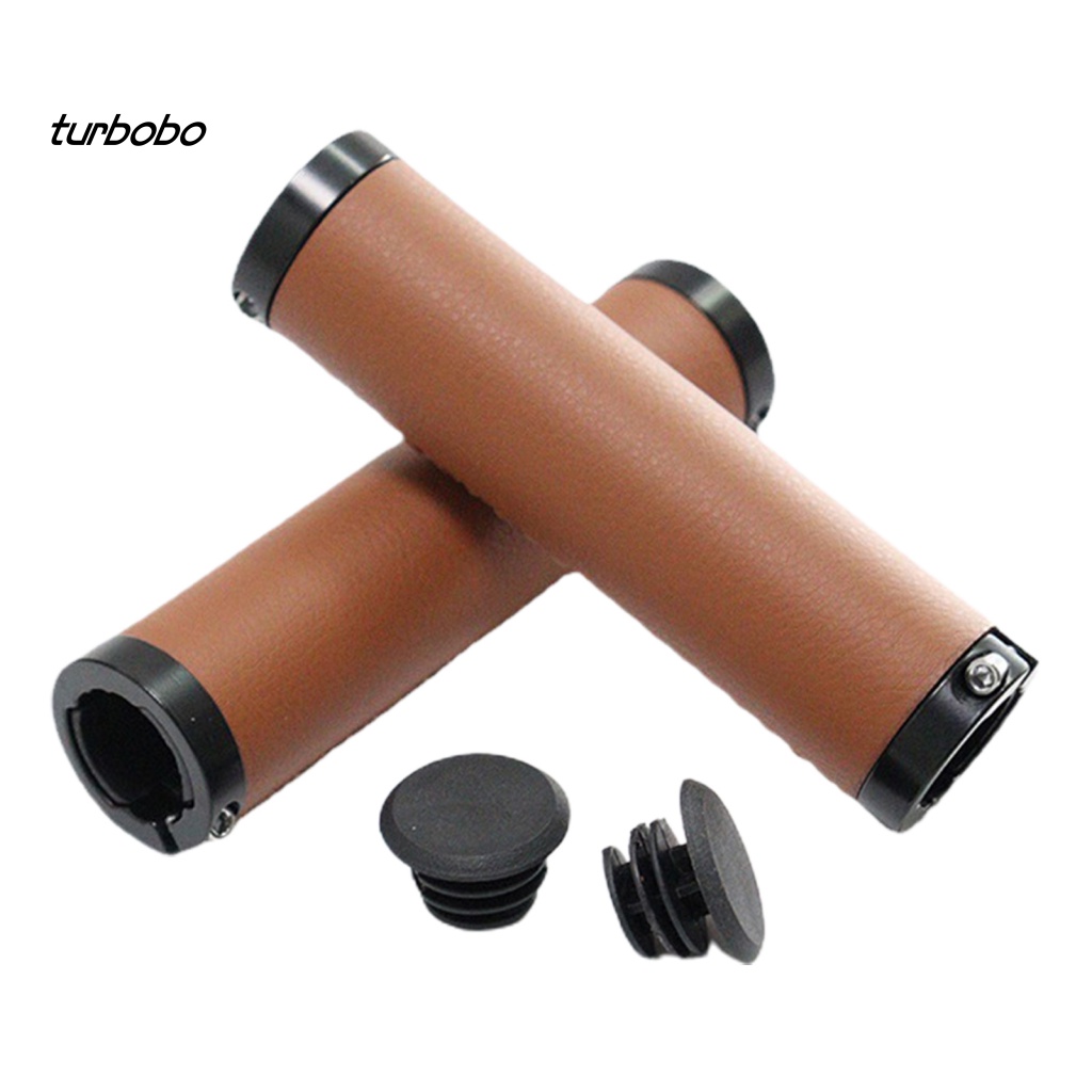 1 Bộ Vỏ Bọc Tay Lái Xe Đạp Giả Da Mềm Mại Thoải Mái