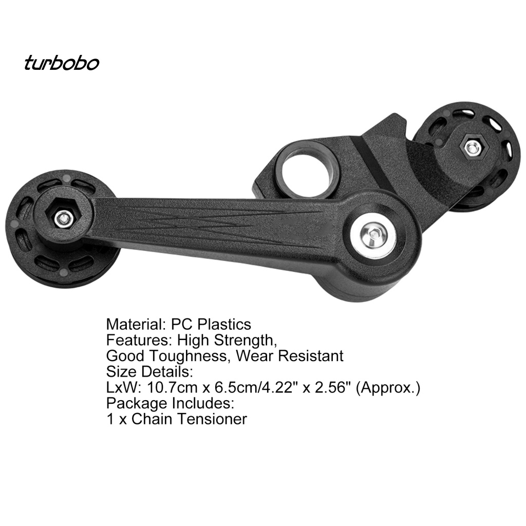Turbobobo Dụng Cụ Kéo Căng Dây Xích Xe Đạp Bằng Nhựa PC Cứng Chống Trầy Xước Chống Ăn Mòn
