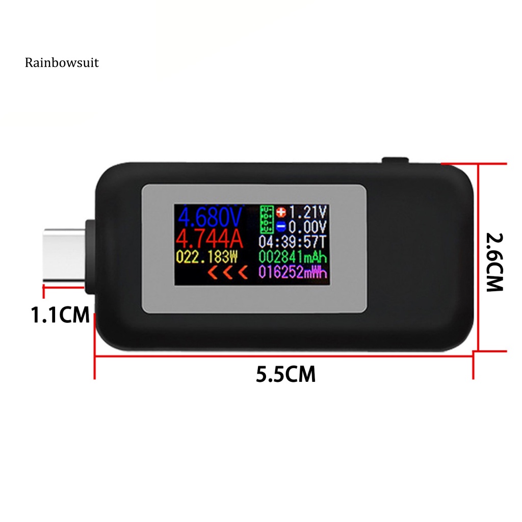 Thiết Bị Kiểm Tra Thời Gian Thực 4 Bit Type C Có Màn Hình Hiển Thị HD