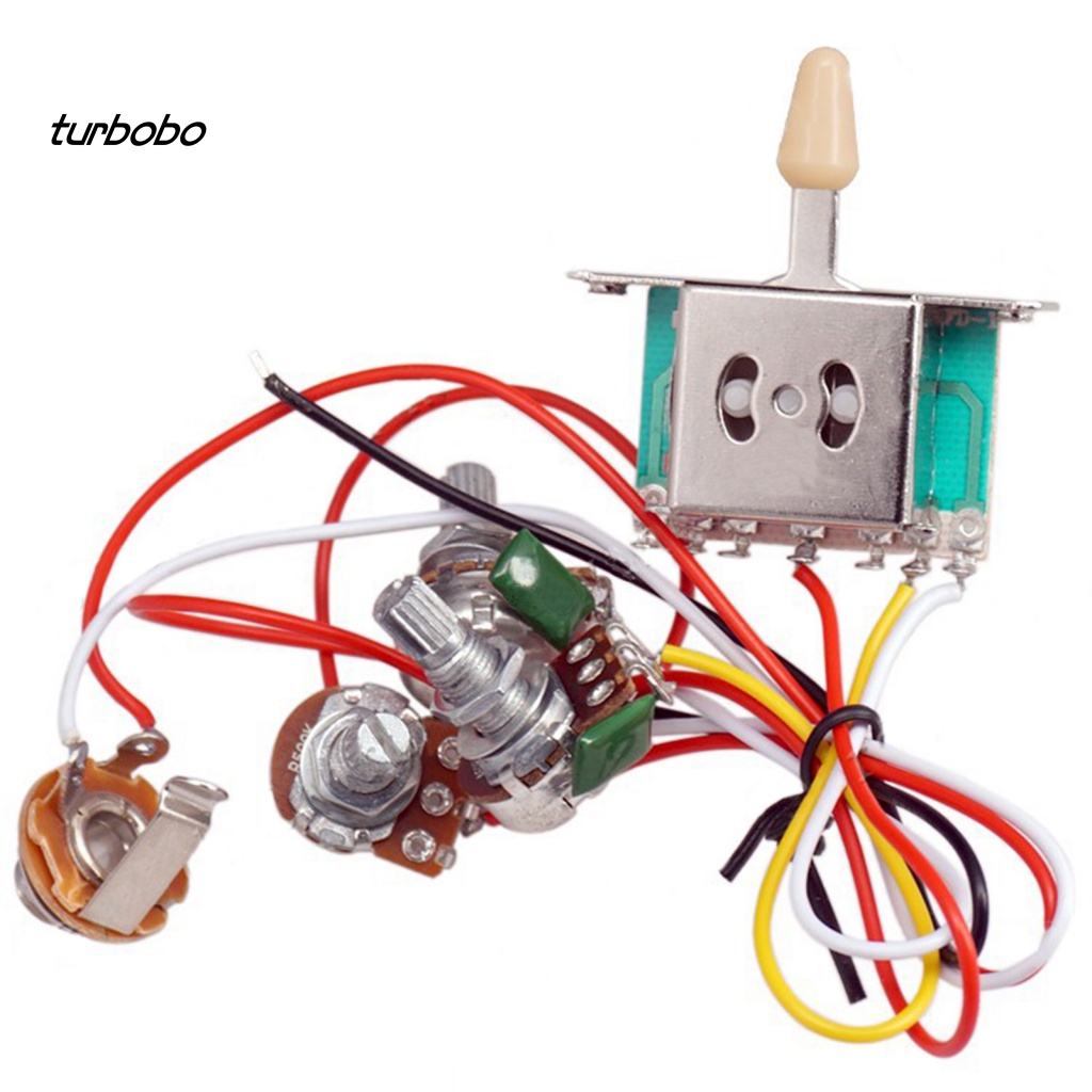 Bộ Dây Điều Khiển Âm Lượng Bằng Kim Loại Đơn Giản Cho Đàn Guitar Điện